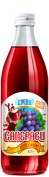 Non-alcoholic carbonated drink Saperavi